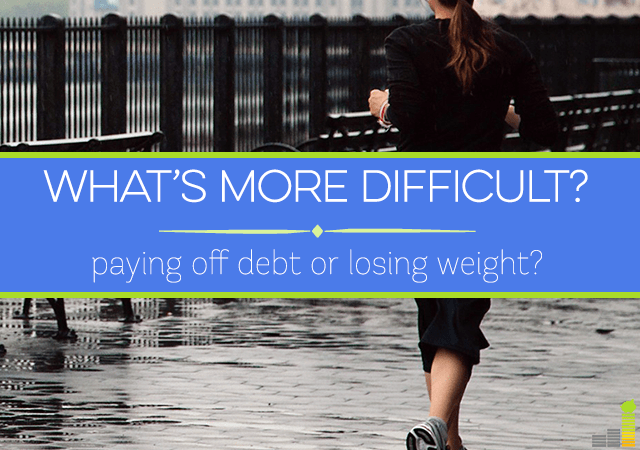 Is paying off debt or losing weight more difficult? I share my personal story on both.