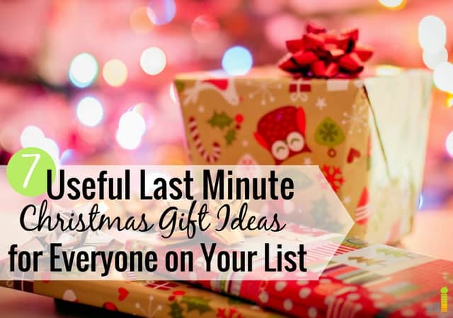 Useful last minute Christmas gift ideas can be hard to find when on a budget. Here are 7 great last minute gifts that will make everyone on your list happy.