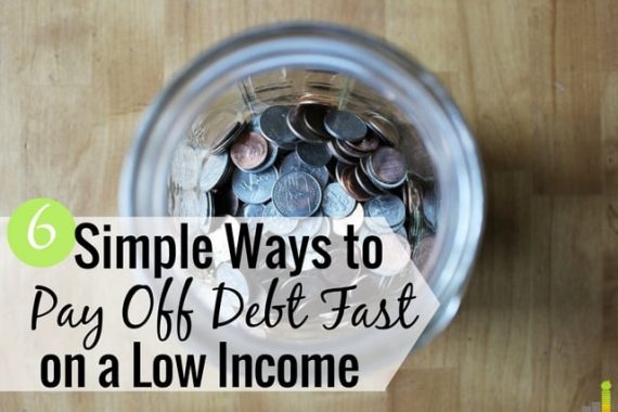 Want to know how to pay off debt fast on a low income? Here are 6 ways to pay off debt quickly and taste debt freedom sooner than you think possible.