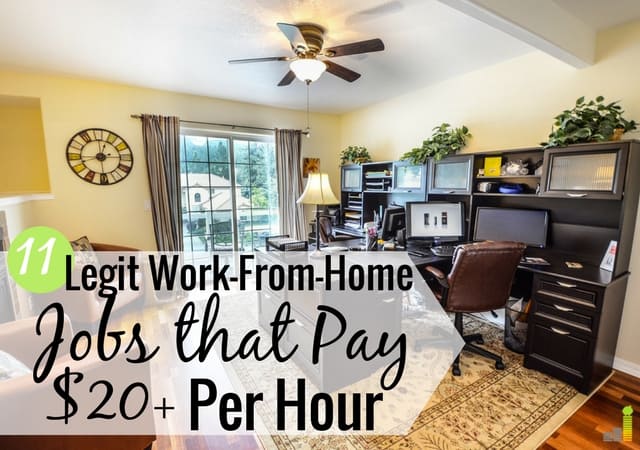 11 Legitimate Work-From-Home Jobs That Pay $20+ Per Hour ...