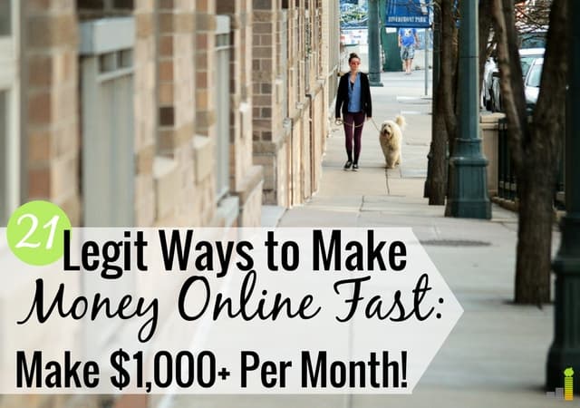 fast legit ways to make money online