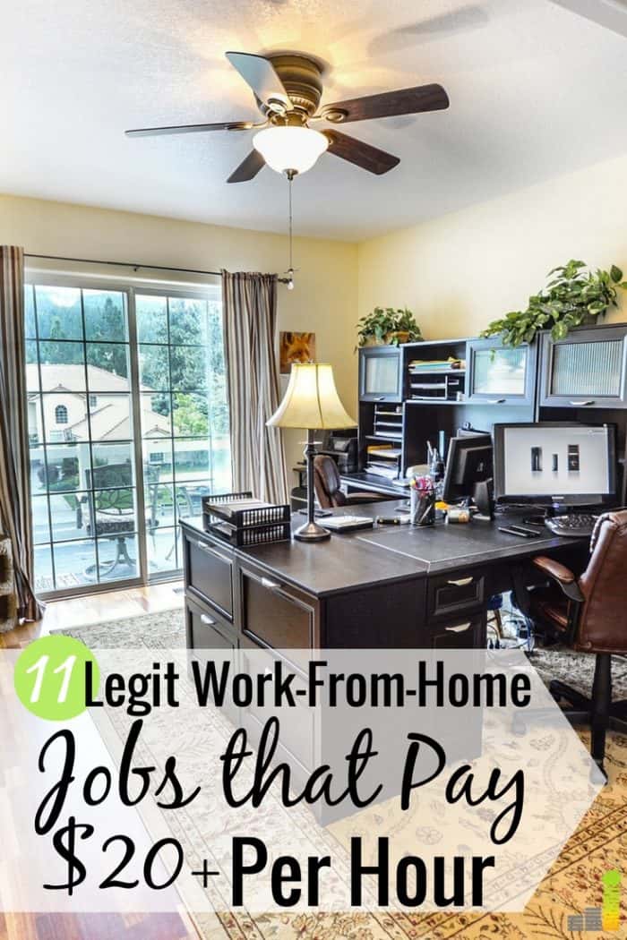 Legitimate work-from-home jobs are a great way to earn a salary. Here’s our list of the 11 best home-based work opportunities that let you earn $20+ per hour.