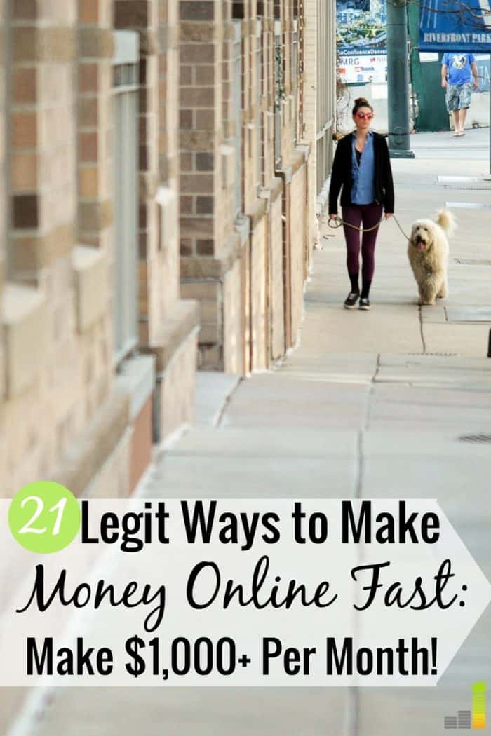 legit ways to make money online fast