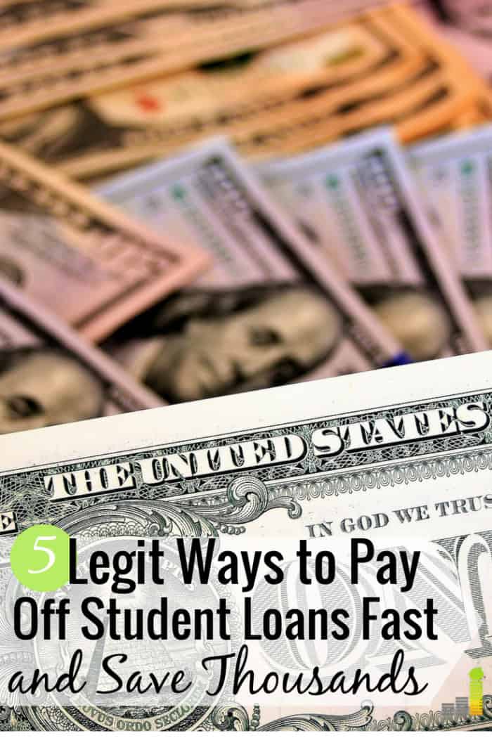You can pay off student loans faster than you think. You can use programs to help pay off student loans or raise money to pay them off, or simply make extra money as all are effective. Here are 5 ways to pay off student loan debt quickly and become debt free for good.