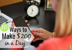 When life happens and you need money quickly, here are a few things you can do to quickly make $200 in a day so you can avoid going into debt.