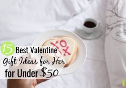 It can be hard to come up with Valentine gift ideas for her on a budget. Here are 15 of the best Valentines gifts for her for under $50 any woman will love.