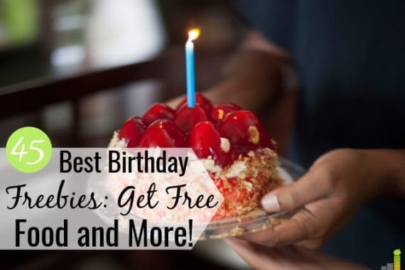 Do you like to get free stuff on your birthday? We share the 45 best places to get birthday freebies that give you free food, and more on your special day.