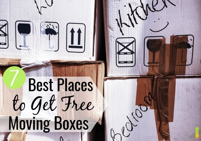 Looking for free moving boxes? We share the 7 best places to get moving boxes for free or cheap so you can save money on moving costs.