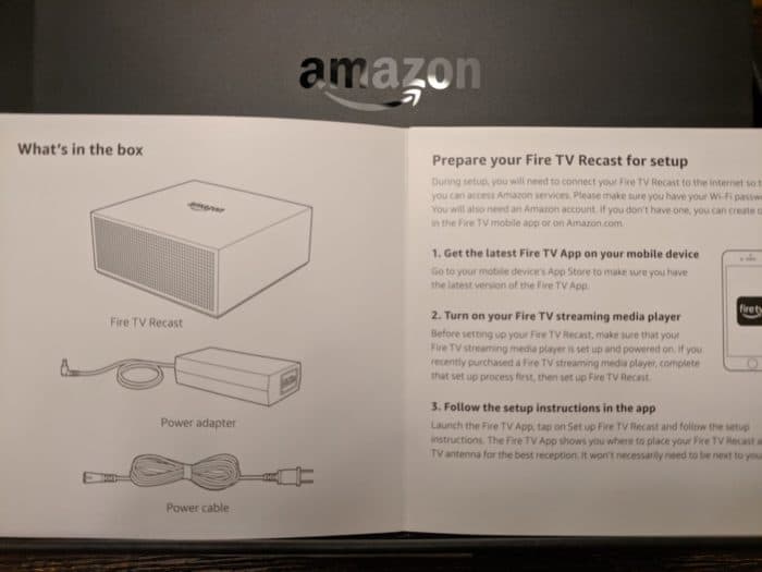 how to set up Amazon Fire TV Recast