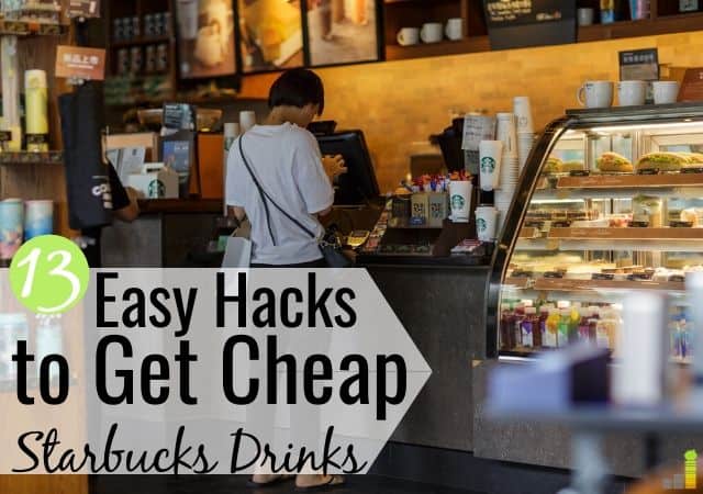 It’s possible to get cheap Starbucks drinks and still enjoy their coffee. Here are 13 ways to save money at Starbucks and not sacrifice your love of coffee.
