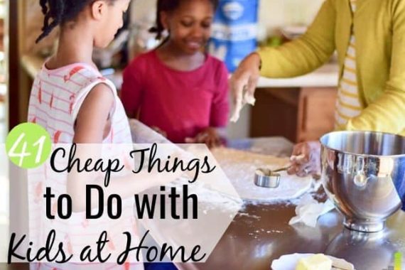 Are you looking for cheap activities for kids at home during a quarantine? Here’s a list of 41 fun things to do with kids for hours of entertainment.