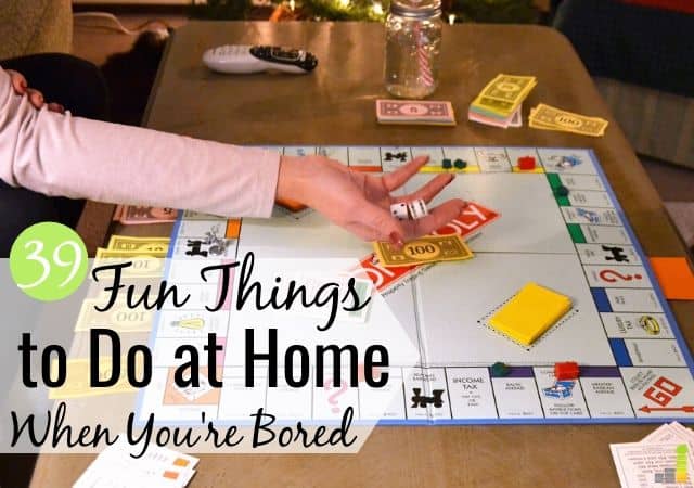 Are you looking for fun things to do at home when stuck inside? Here are 39 entertaining things to do today to fill your time without spending too much.