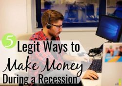 Are you trying to learn how to make money during a recession? Here are 5 ways you can start making money during an economic crisis and avoid loss.