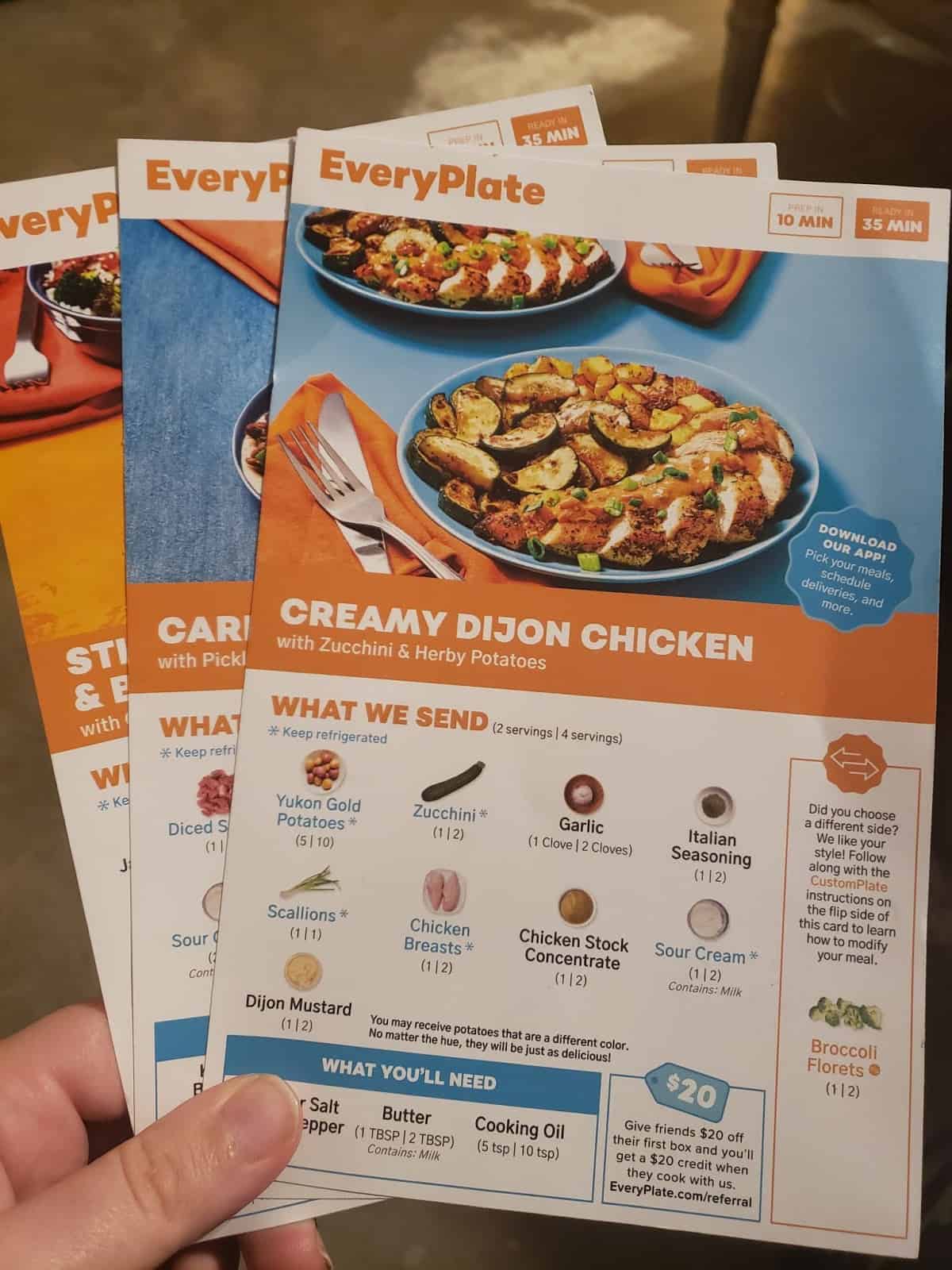 Meal options