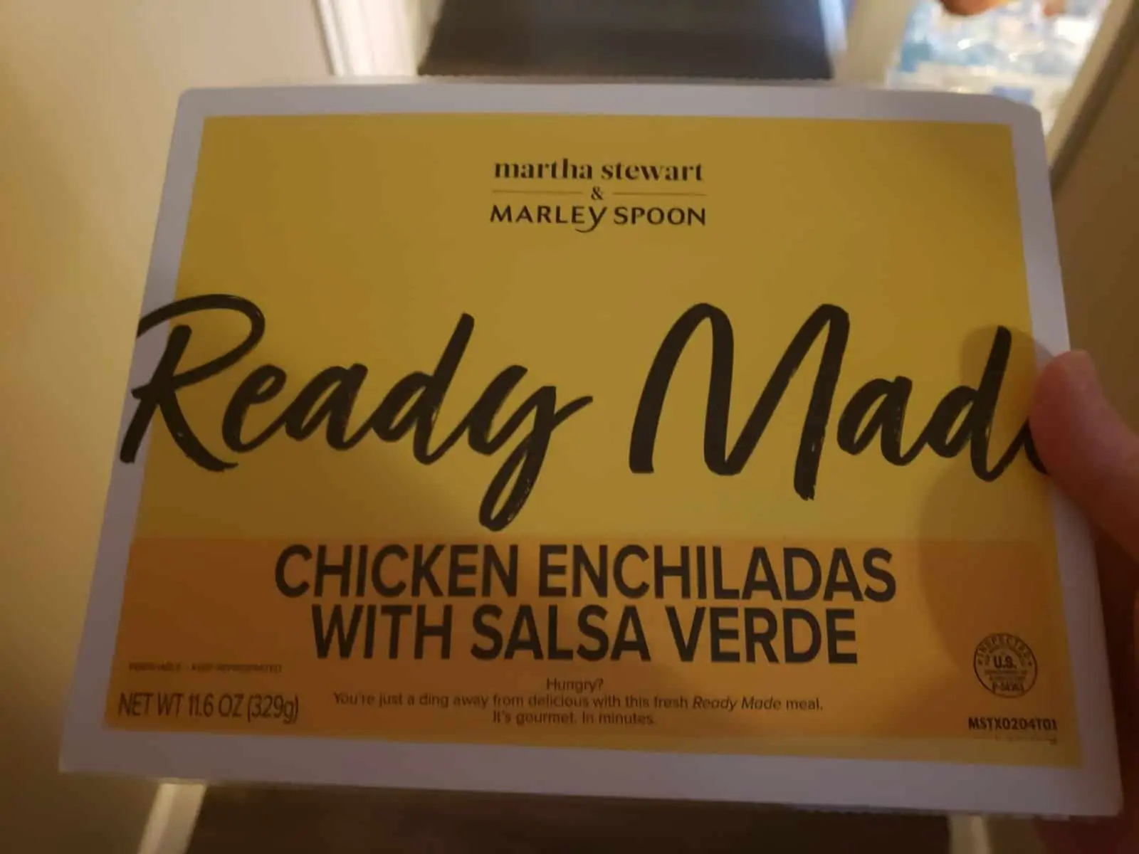READY TO HEAT! Chicken Enchiladas with Salsa Verde packaging