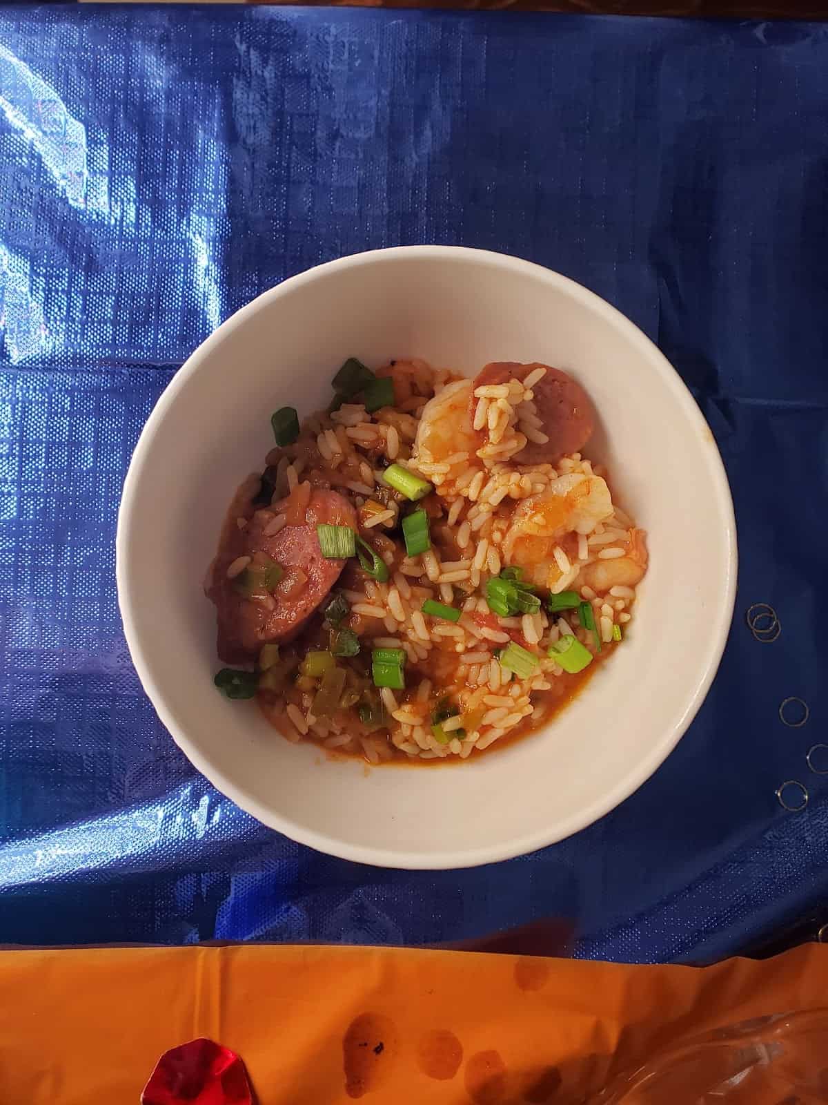 Cajun Shrimp & Andouille Jambalaya for Four