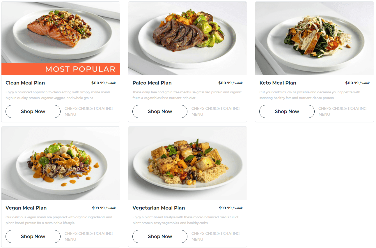 Trifecta Meal plans