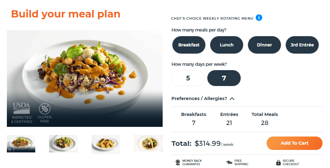Trifecta build your meal plan