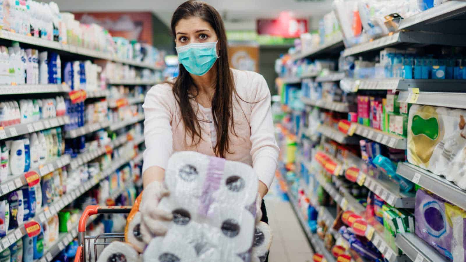 Woman buying in bulk