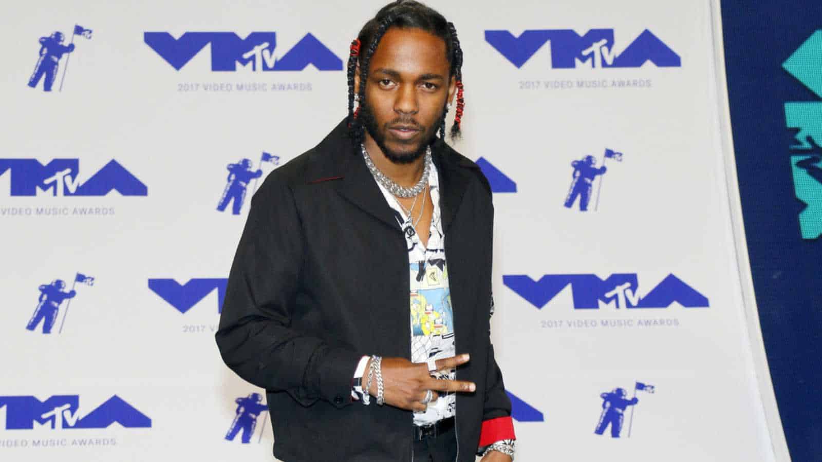 Kendrick Lamar at the 2017 MTV Video Music Awards held at the Forum in Inglewood, USA on August 27, 2017.