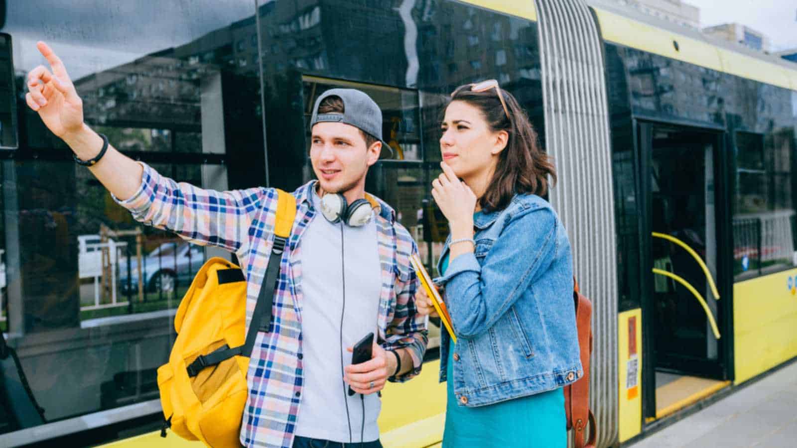 Man helping the tourist
