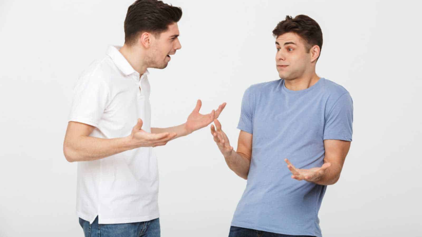 Men arguing
