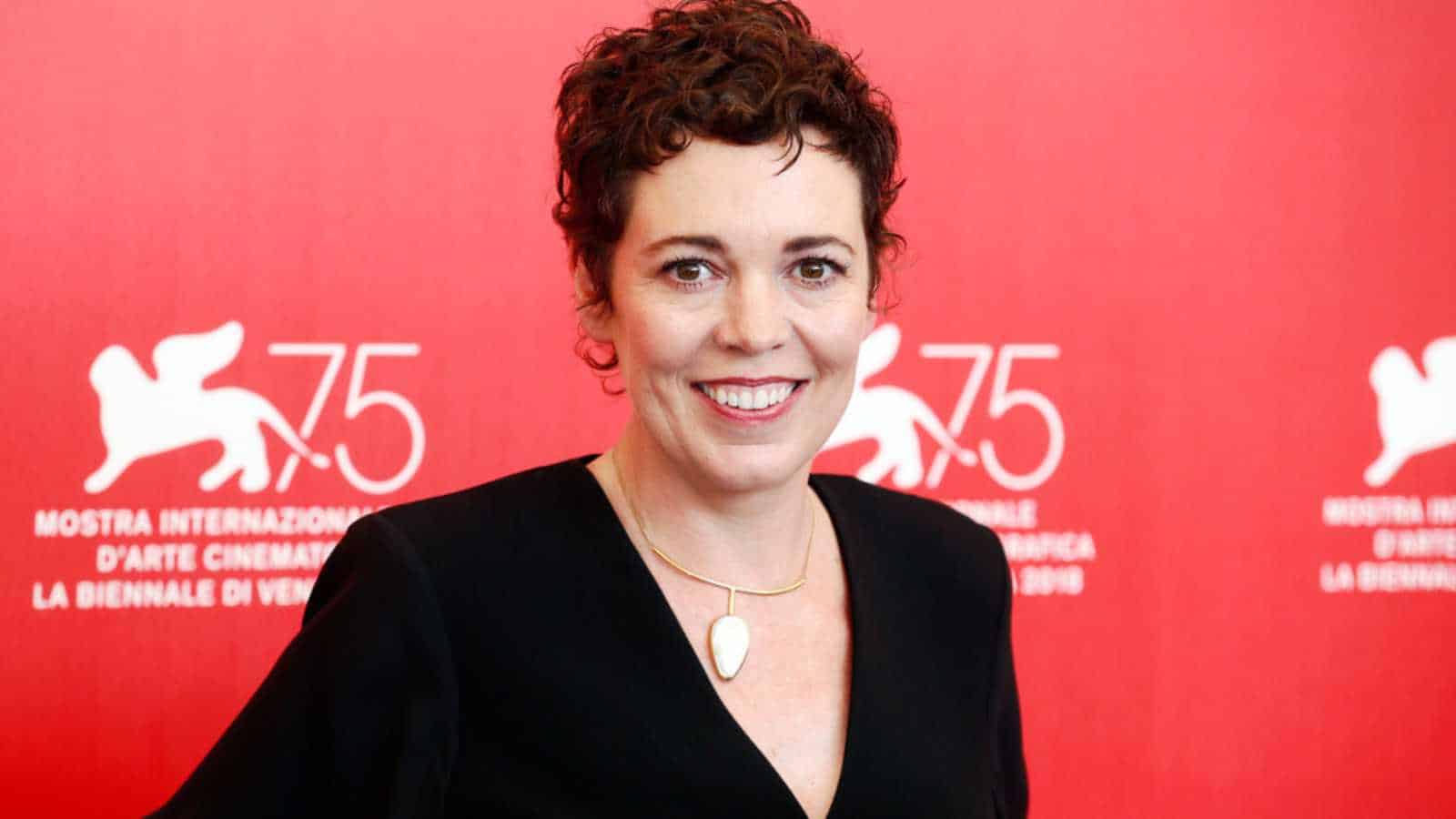 VENICE, ITALY - AUGUST 30: Olivia Colman attends 'The Favourite' photo-call during the 75th Venice Film Festival on August 30, 2018 in Venice, Italy.