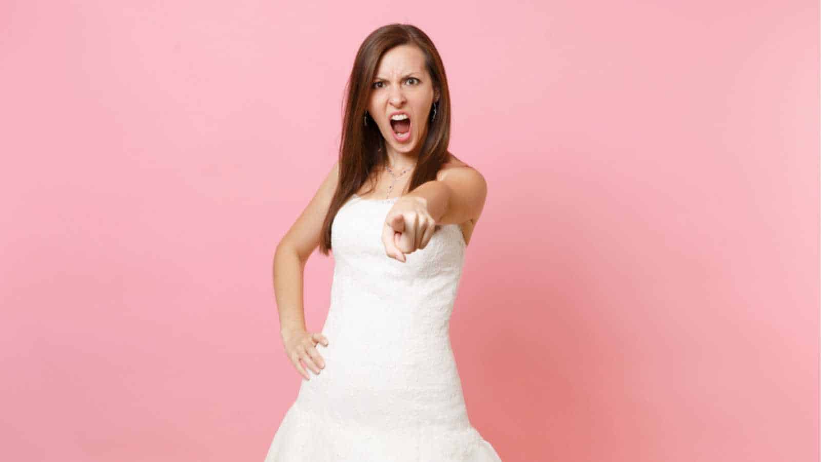 Irritated bride