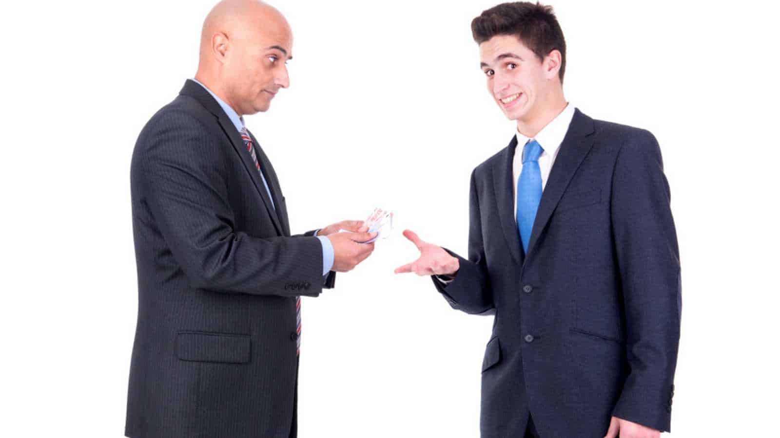 Man Borrowing Money