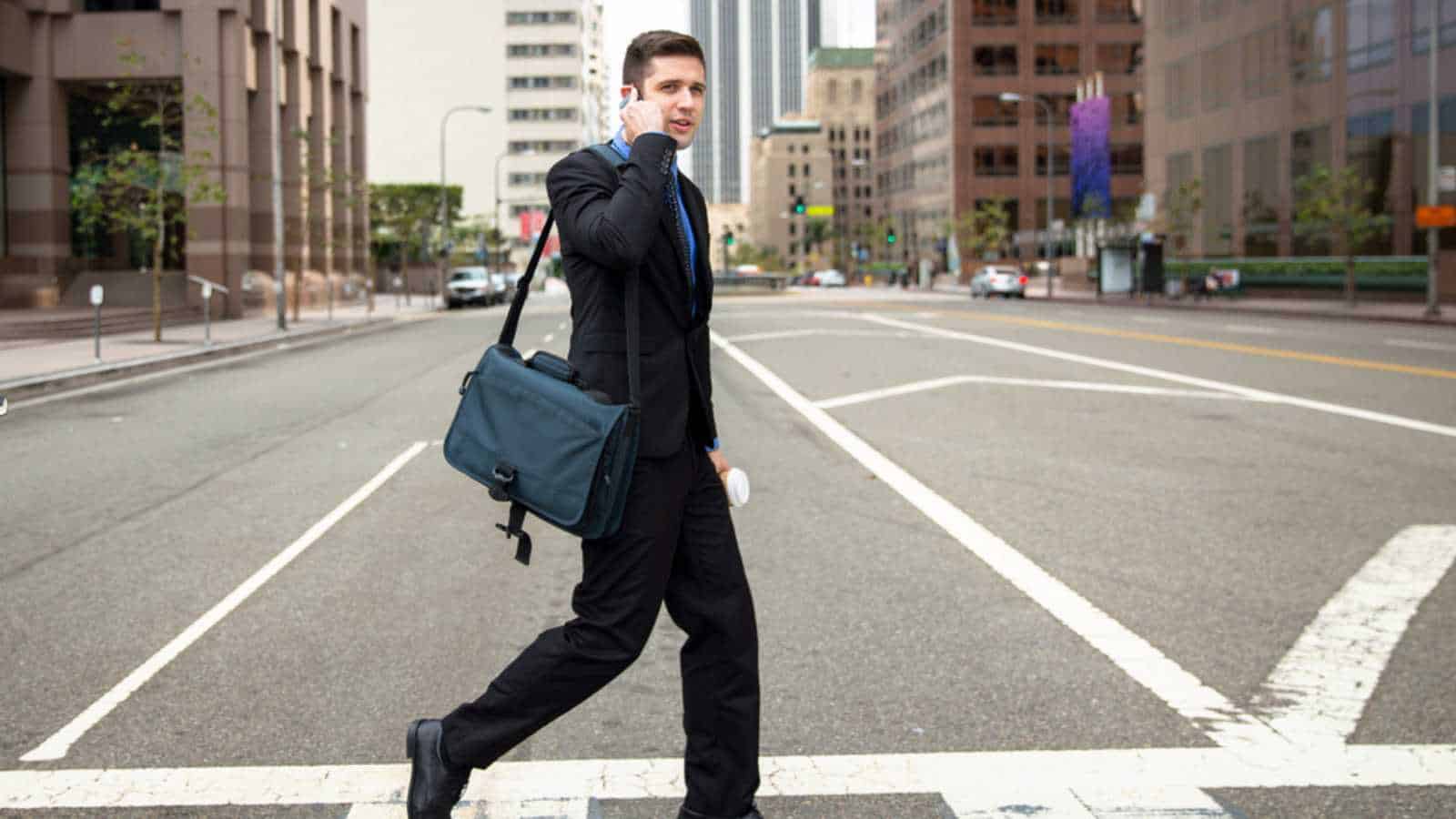 Man going for work