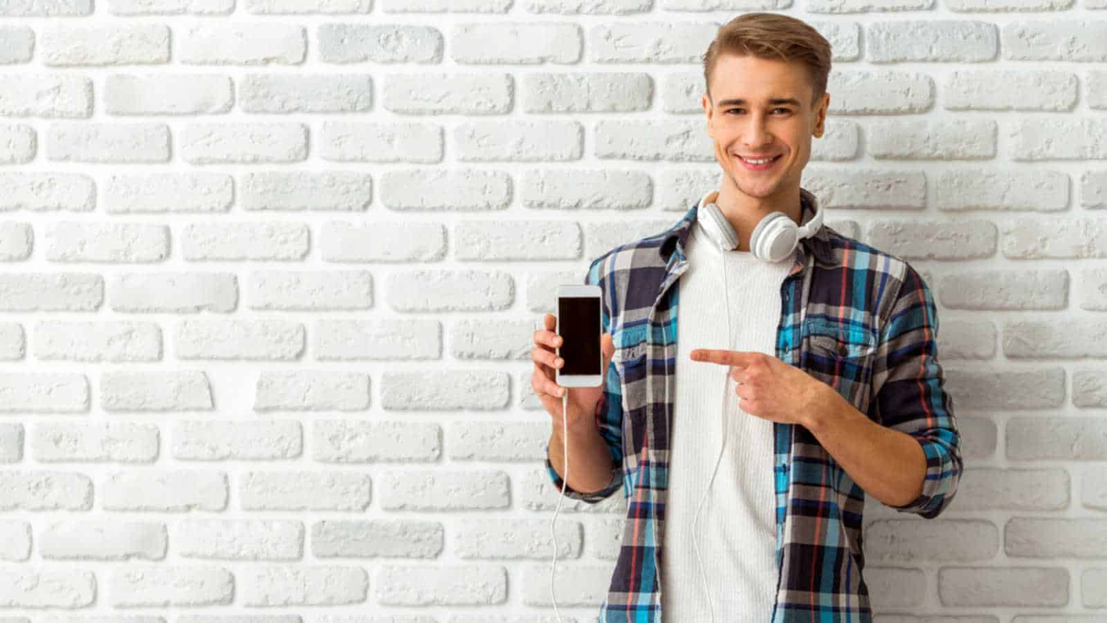 Man with mobile