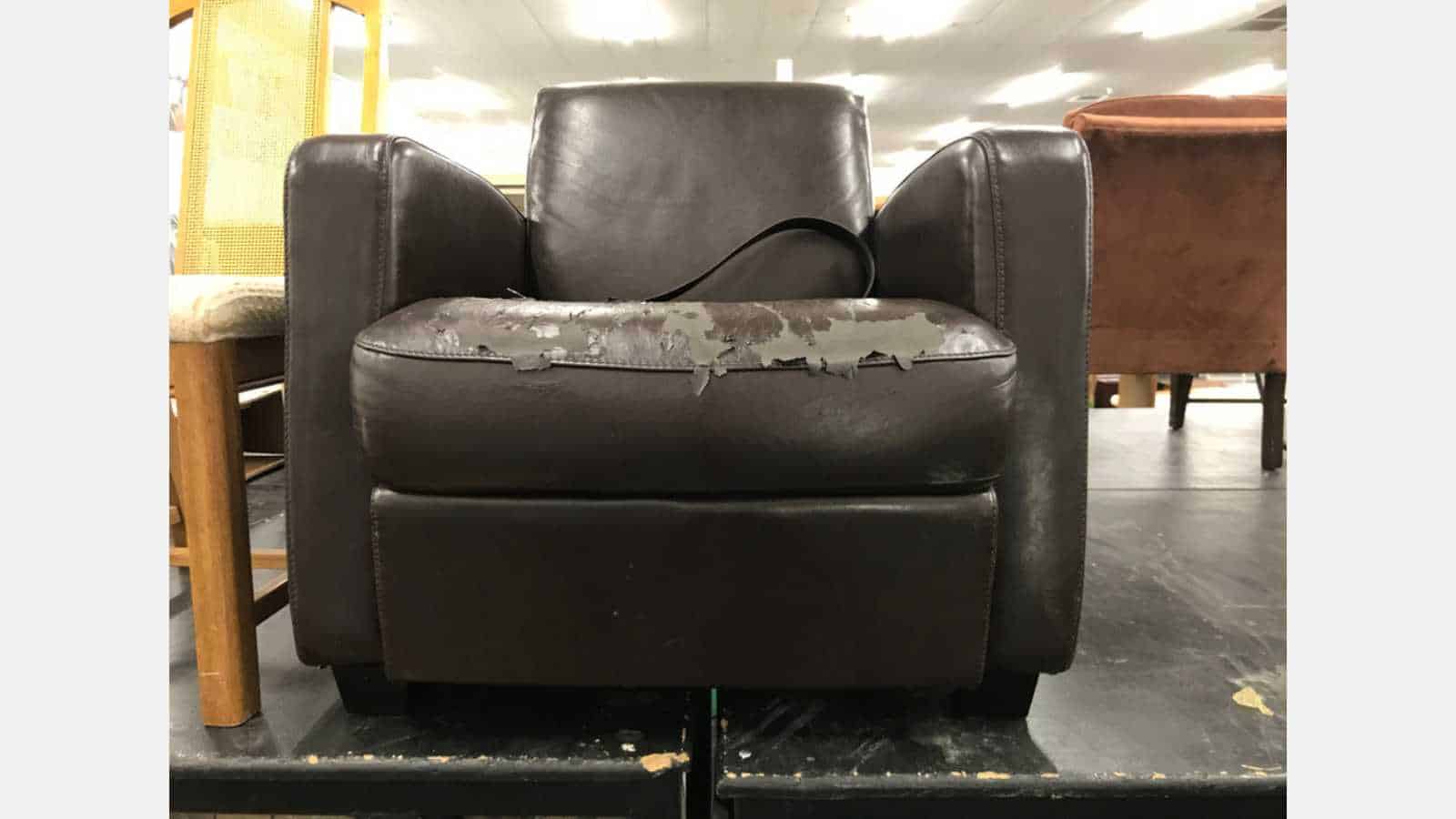 Old leather chair