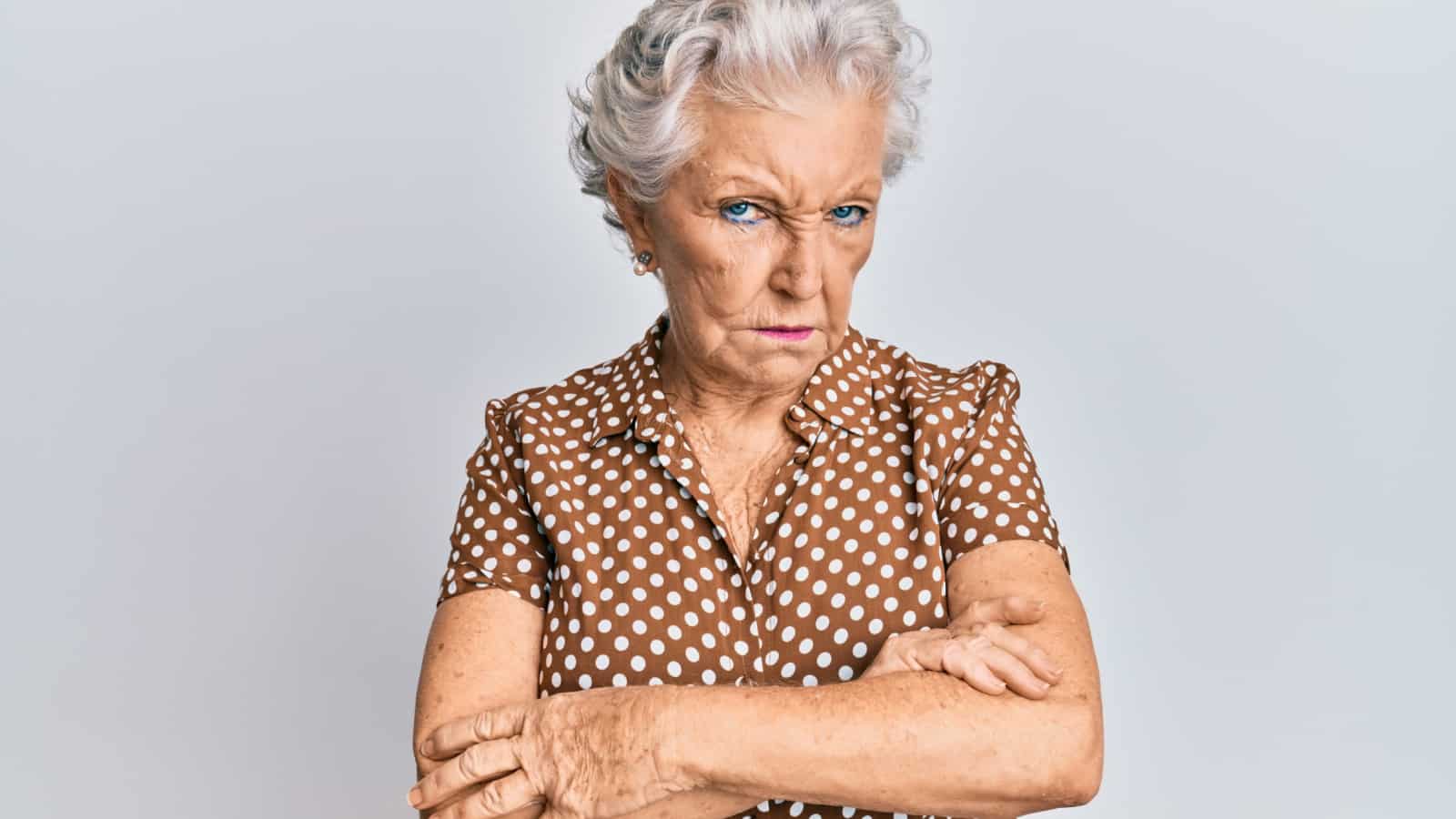 angry older woman