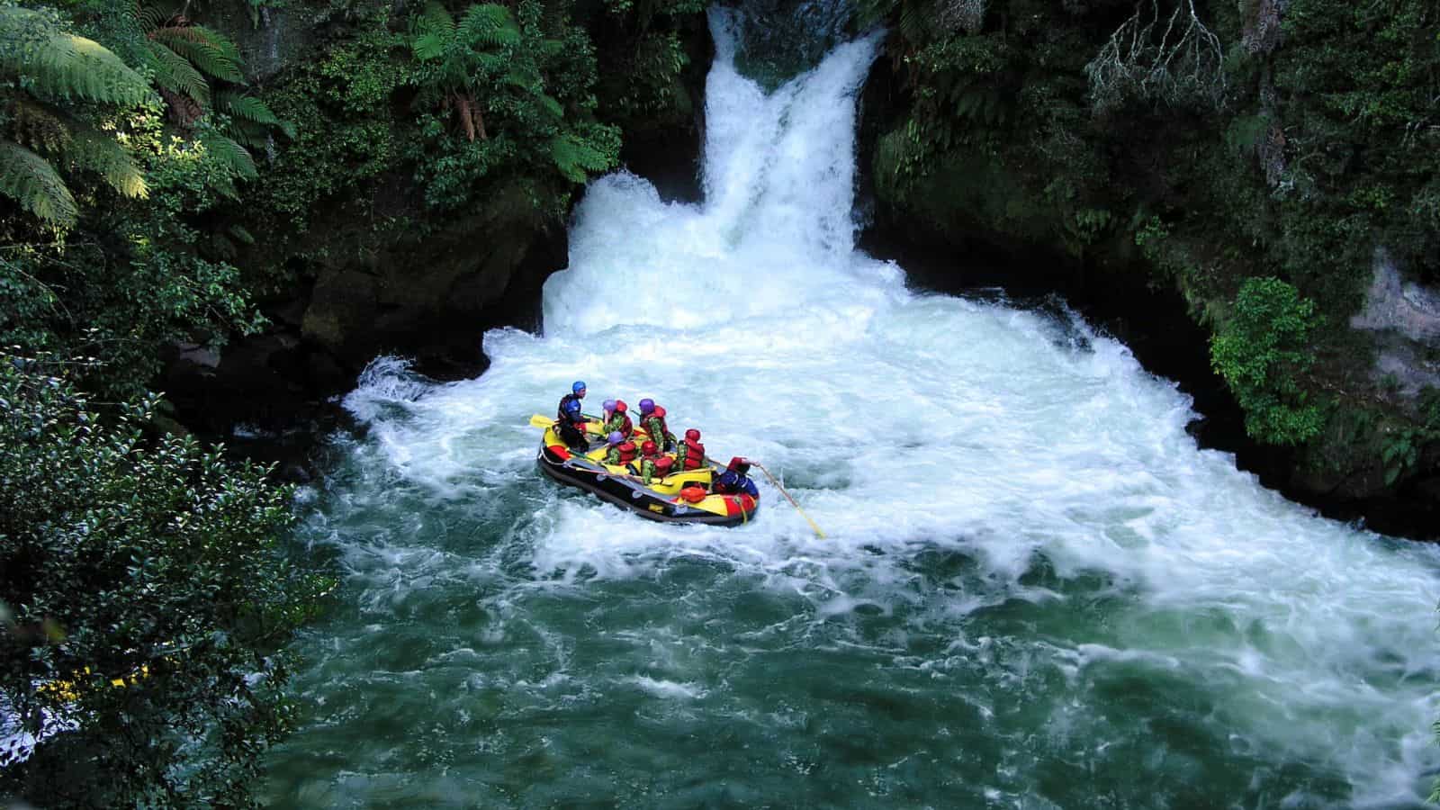 rafting em Rotorua Nova Zelândia