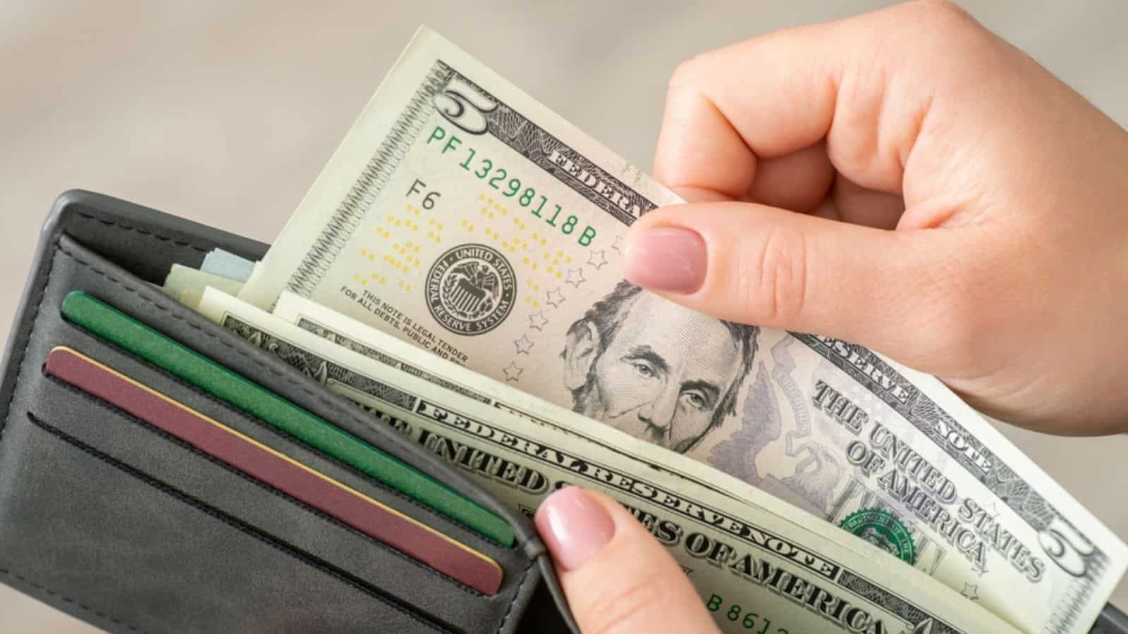 save 5 dollar bills