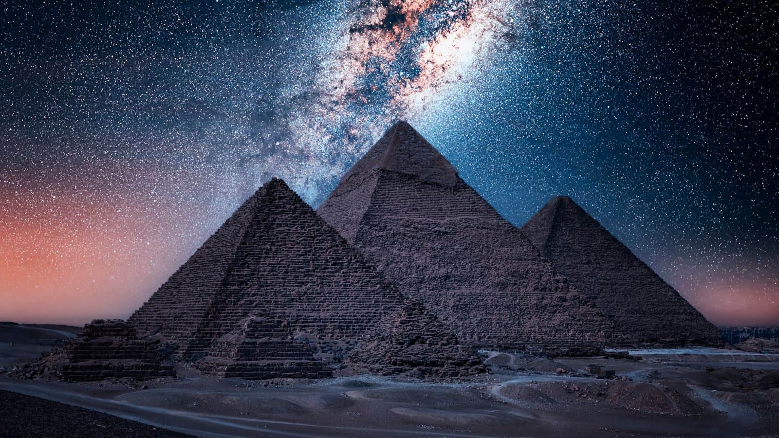 stargazing at the pyramids of giza