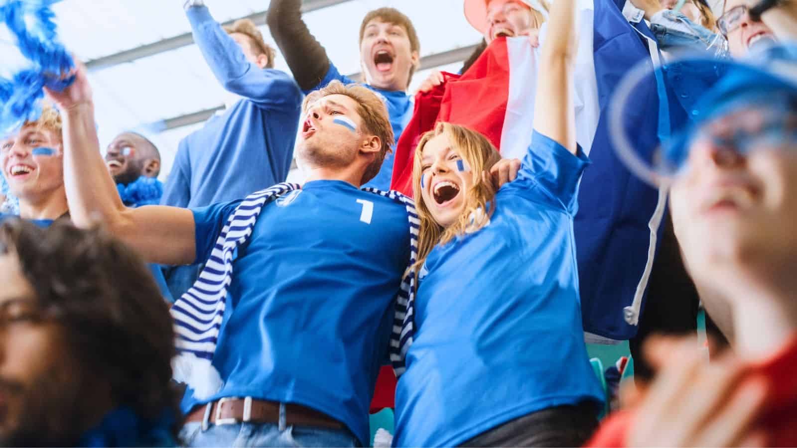 couple at a sporting event