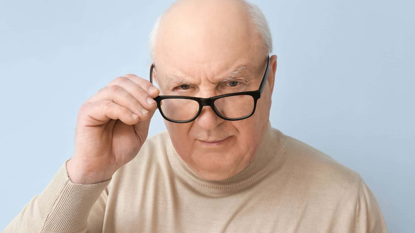 old man glasses